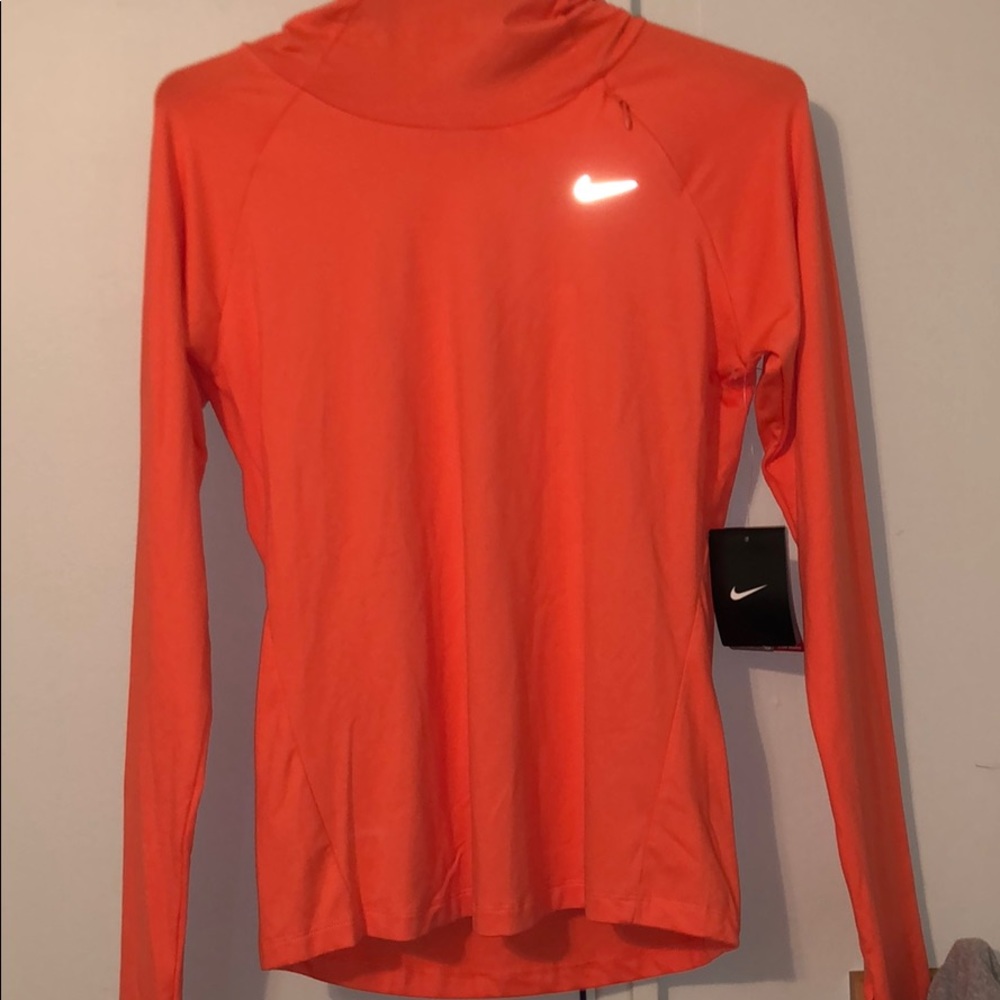 pink/orange nike jogging hoodie